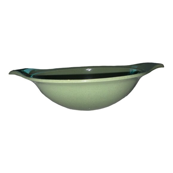 Russell Wright Green 9.25" Vintage Serving Bowl Large Mid-Century Modern Ceramic - Picture 2 of 7